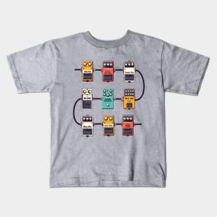 Electric Guitar Pedals for Guitarists Kids T-Shirt